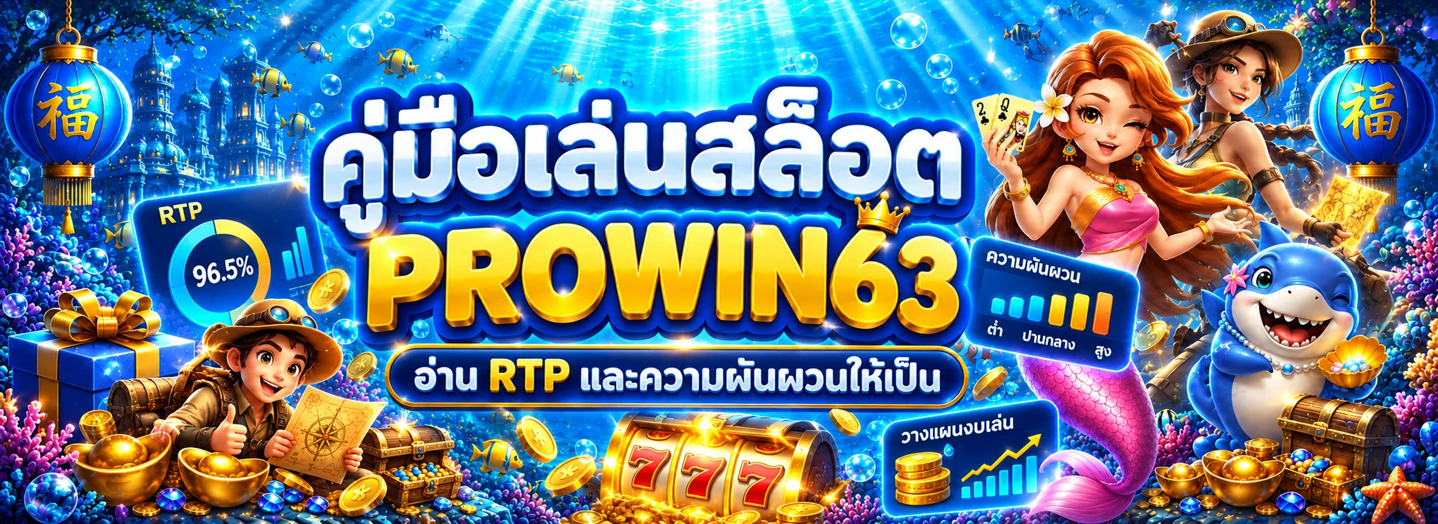 PROWIN63 คู่มือสล็อต | เข้าใจ RTP และความผันผวน